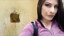 Schoolgirl's holes pounded